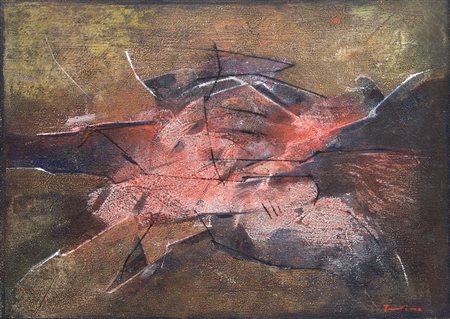 Salvatore Provino 1943, Bagheria (Pa) - [Italia] Rocce olio su tela 50x70 cm...