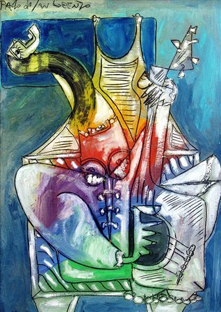 Paolo da San Lorenzo 1935, San Lorenzo in Campo (Pu) - [Italia] Gitana olio...