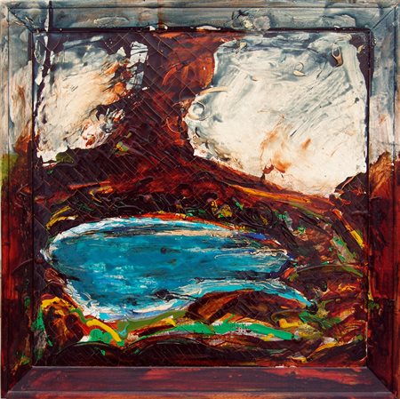 Mario Schifano 1934, Homs (Libia) - 1998, Roma (Rm) - [Italia] Paesaggio...