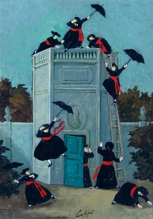 Nino Caffè 1908, Alfedena (Aq) - 1975, Pesaro (Pu) - [Italia] Volo dalla...