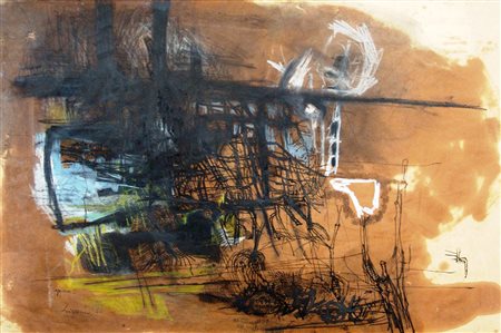 Giuseppe Zigaina 1935, Roma (Rm) - 1988, Roma (Rm) - [Italia] Ceppaie tecnica...