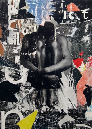 Franco Caini 1957, San Giovanni Valdarno (Ar) - [Italia] Ecce homo collage su...