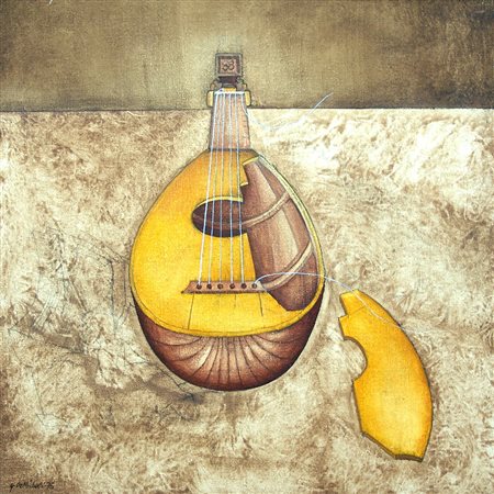 Gioxe De Micheli 1947, Milano (Mi) - [Italia] Ancora un canto interrotto olio...