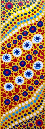 Padelah 1961, Atri (Te) - [Italia] Drips smalto su tela 90x30 cm 2017 firma...