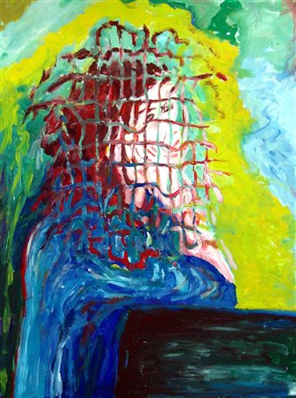 Paolo Avanzi 1958, Rosolina (Ro) - [Italia] Ragazza sul davanzale acrilico su...