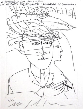 Mimmo Paladino 1948, Paduli (Bn) - [Italia] Salvatore ed Elisa acquaforte...