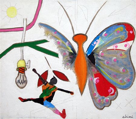 Giorgio Chiesi 1941, Felina (Re) - [Italia] senza titolo tecnica mista su...