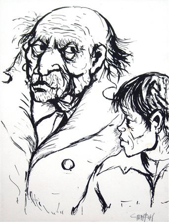 Manuel Campus 1928, Domus de Maria (Ca) - [Italia] senza titolo china su...