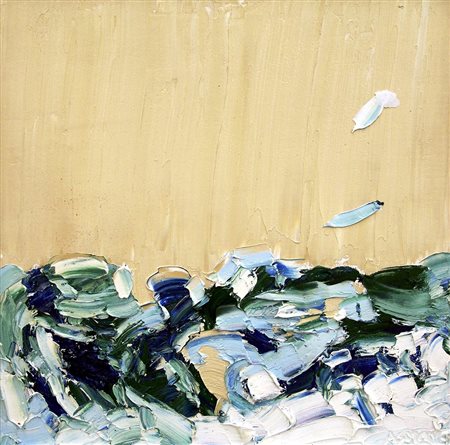 Domenico Asmone 1963, Bologna (Bo) - [Italia] Cromatico mare olio su cartone...