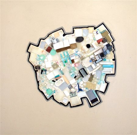 Renzo Nucara 1955, Crema (Cr) - [Italia] Lifeboat 5 tecnica mista su mdf...