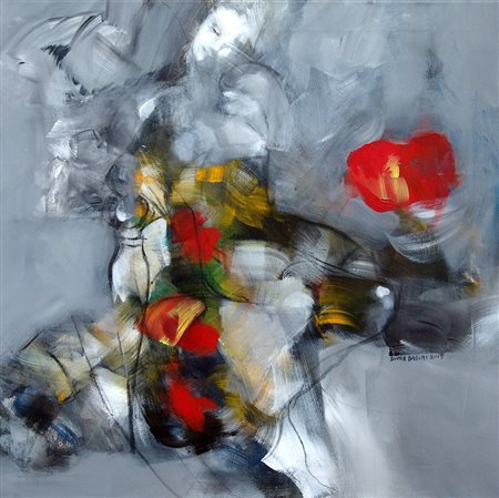 Sonia Babini 1971, Atri (Te) - [Italia] Melodia tecnica mista su tela 60x60...