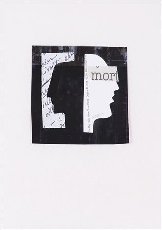 WILLIAM XERRA (1937)Senza TitoloCollage di carte su cartacm 9x8Firma al...