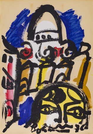 GUSTAVO BOLDRINI (1927-1988)Senza Titolo, 1976Tecnica mista su cartacm...