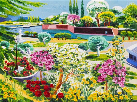 ATHOS FACCINCANI (1951)Luce e sole alto sulla mia peschiera, 2005Olio su...