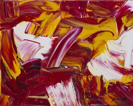 PIERLUIGI DE LUTTI (1959)UntitledOlio su telacm 40x50Firma al fronteFirma,...