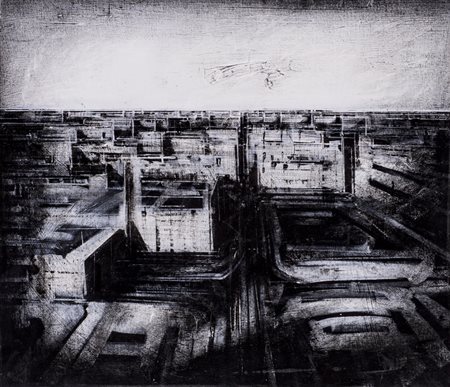 JONATHAN GUAITAMACCHI (1961)PreludioOlio su cartone applicato su telacm...