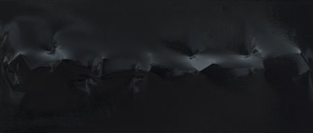 BIELÒ (1973)Sette piccoli cubi, 2012Smalto nero su tela estroflessacm...