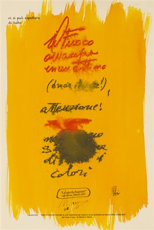 UGO CARREGA (1935-2014)Le parole bagnate, 2010Tecnica mista e acquerello su...