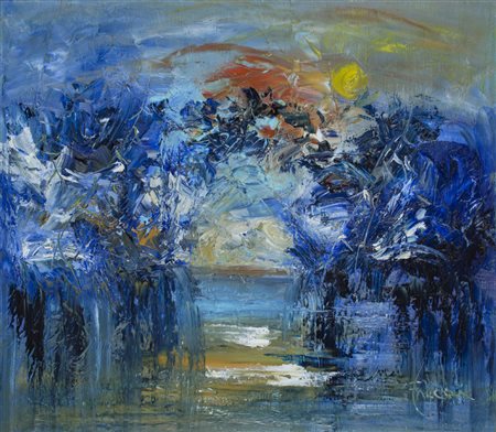 FALCHI MARIO (1950)PaludeOlio su telacm 70x80Firma al fronteFirma, titolo e...