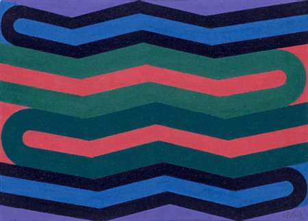 ENRIQUE AHIL (1927-2001)Senza TitoloOlio su telaCm 13x18Firma al...