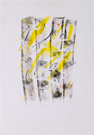 IGNAZIO MONCADA (1932-2012)Senza TitoloTecnica mista su cartacm 70x50Firma al...