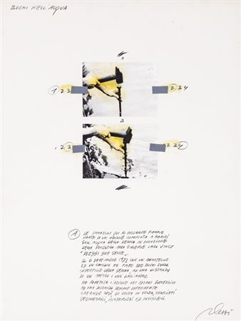 FABRIZIO PLESSI (1940)Buchi nell'acquaTecnica mista e applicazioni su...