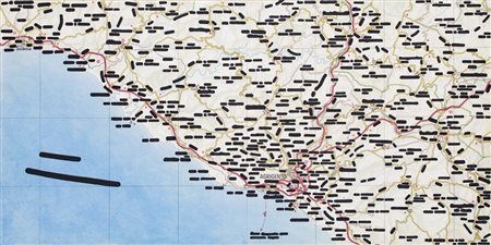 EMILIO ISGRÒ (1937)Agrigento, 2007Acrilici su tela riportata su tavolacm...