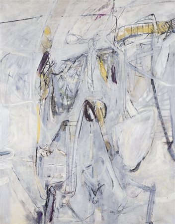 RODOLFO ARICÒ (1930-2002)Indagine di un ritratto, 1960Olio su telacm...