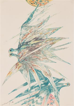 GIANNI DOVA (1925-1991)Senza Titolo, 1966Tecnica mista su cartone...