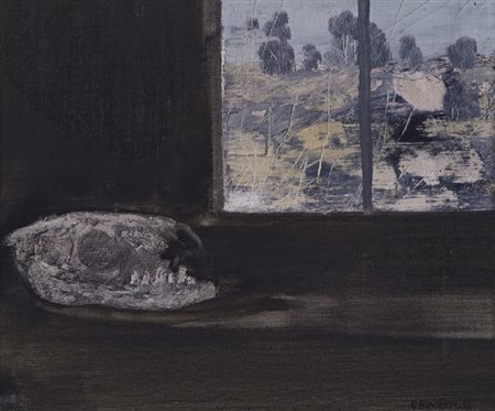 GIUSEPPE BANCHIERI (1924-1994)Senza Titolo, 1967Olio su telacm 25x30Firma e...