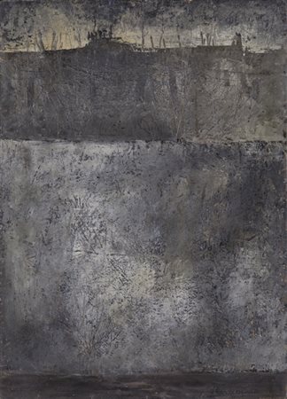 GIUSEPPE BANCHIERI (1924-1994)Senza Titolo, 1958Olio su tavolacm 35x25Firma e...