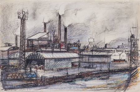 GIOVANNI CAPPELLI (1923-1994)Senza TitoloPastelli su cartacm 28x42Firma al...