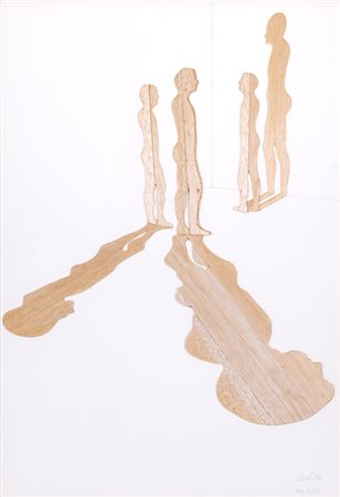 MARIO CEROLI (1938)Figure e ombre, 1973Multiplo realizzato in legno di balsa...