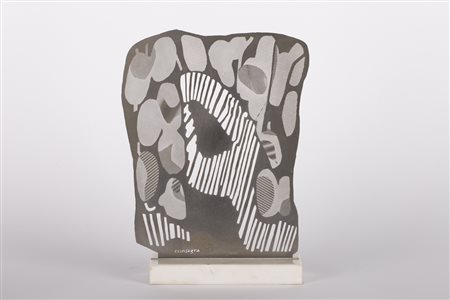 PIETRO CONSAGRA (1920-2005)SottilissimeScultura in acciaio con base in...