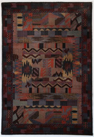 MANIFATTURA ITALIANA Tappeto in lana, anni 60/70 . -. Cm 188,00 x 129,00....