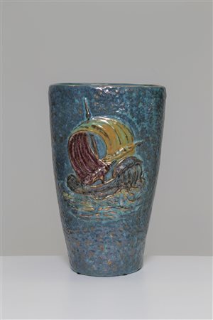 MANIFATTURA ITALIANA Portaombrelli in ceramica, anni 50. -. Cm 31,00 x 49,00...