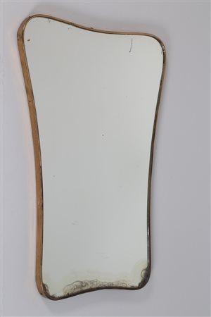 MANIFATTURA ITALIANA Specchio in ottone e vetro anni 40 . -. Cm 61,00 x 90,00...