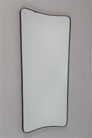MANIFATTURA ITALIANA Specchio in ottone e vetro, anni 50. -. Cm 58,00 x...