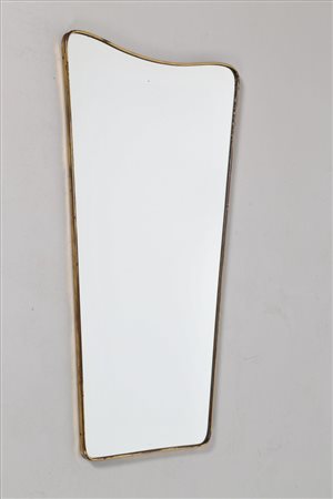 PONTI GIO' (1891 - 1979) Attrib. Specchio da parete in vetro e bordo in...
