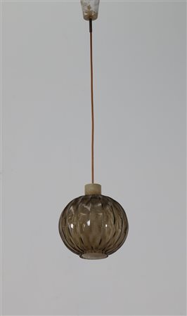 MANIFATTURA ITALIANA DEL XX SECOLO Lampada a sospensione con doppio vetro...