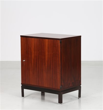MIM Mobiletto in palissandro e metallo, MIM Roma anni 60 . -. Cm 67,00 x...