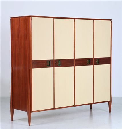 CASEY FANTIN Armadio in mogano e legno laccato, anni 50 . -. Cm 204,00 x...
