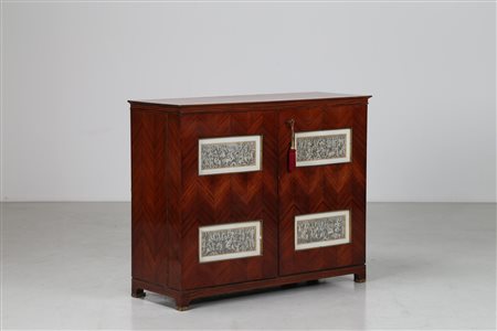 BUFFA PAOLO (1903 - 1970) Mobile bar in palissandro con dettagli in ottone,...