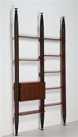 TILCHE PAOLO Libreria in palissandro, metallo e ottone, mod. Giraffa, per...