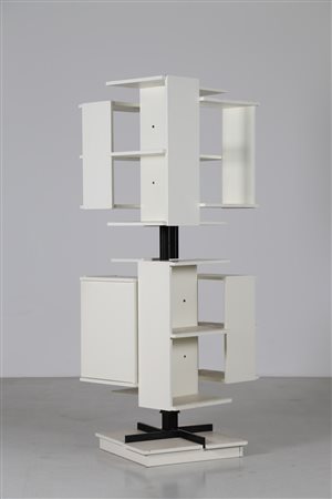 SALOCCHI CLAUDIO (1934 - 2009) Libreria da centro con elementi girevoli e...