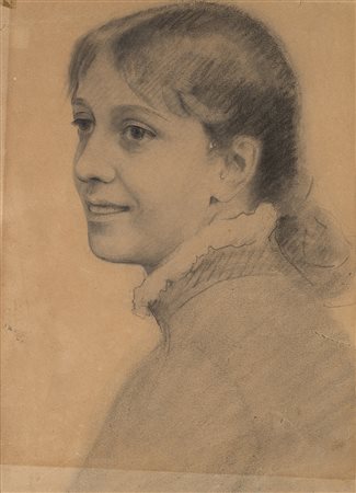 Michele Gordigiani (Firenze 1835 - 1909)"Ritratto della figlia Isora"...