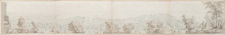 Antonio Senape (Roma 1788 - Napoli 1850) "Veduta di Napoli dalla collina"...