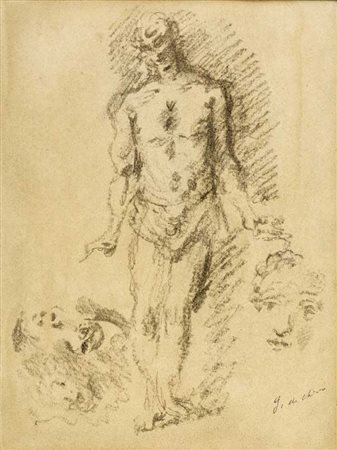 GIORGIO DE CHIRICO (1888 - 1978) Efebo e altri studi 1936 Pastello su carta...