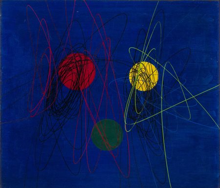 ROBERTO CRIPPA (1921 - 1972 ) Spirali 1951 Olio su tela 60 x 70 cm Firmato e...