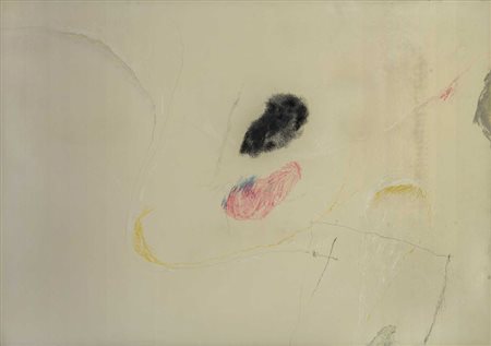 MARIO RACITI (1934) Presenze - Assenze 1970 Tecnica mista su tela 70 x 100 cm...